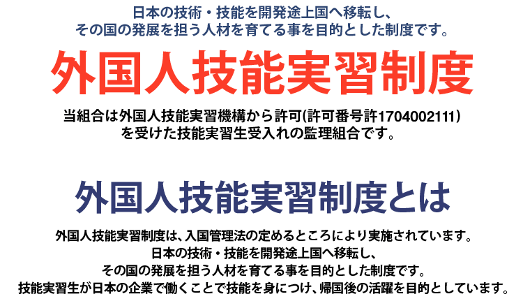 外国人技能実習制度とは